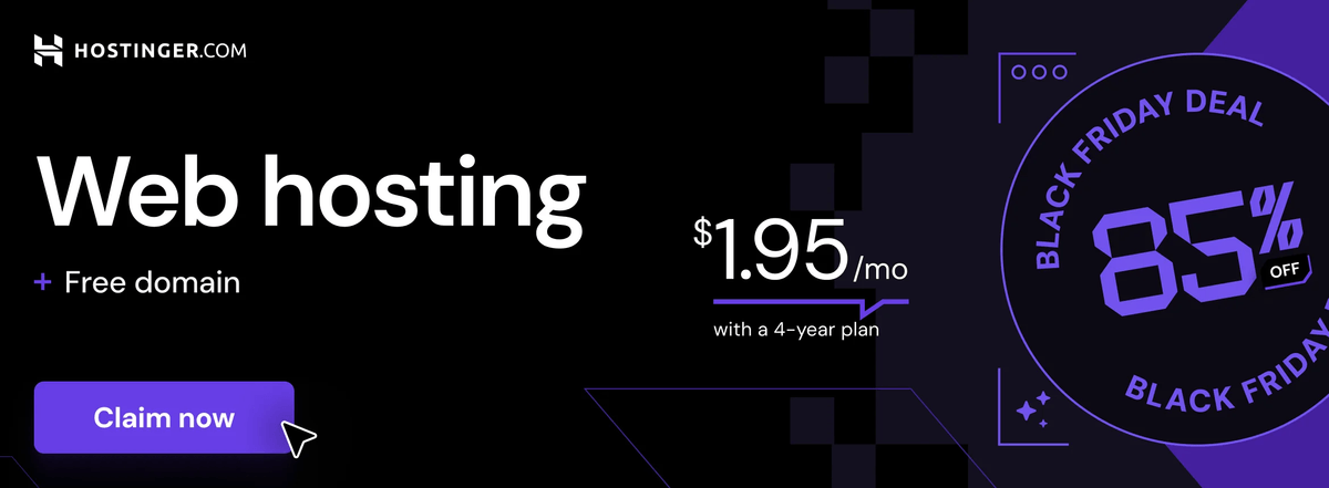 Get Hosting with Hostinger - 70% Off + Free Domain!